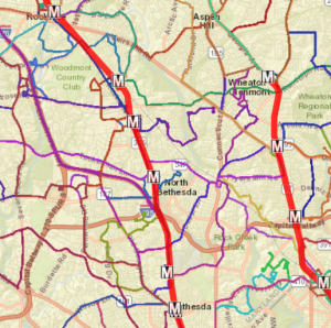 North Bethesda Transit Maps Maryland